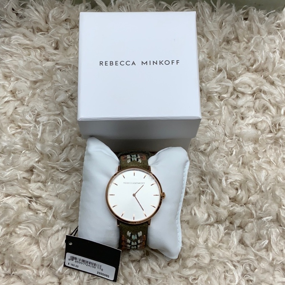 NIB Rebecca Minkoff Boho Watch Leather Works Great!